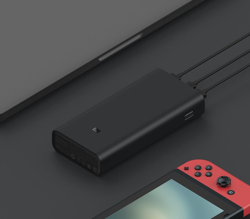 Xiaomi MI 50W Power Bank 2000, 20000mah, USB-C Input/Output Plus 2 USB-A Output, Charge 3 Devices Simultaneously, Output Upto 50W, Black